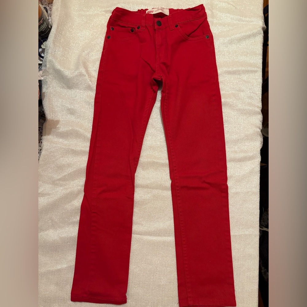 Vibrant Red Skinny Jeans